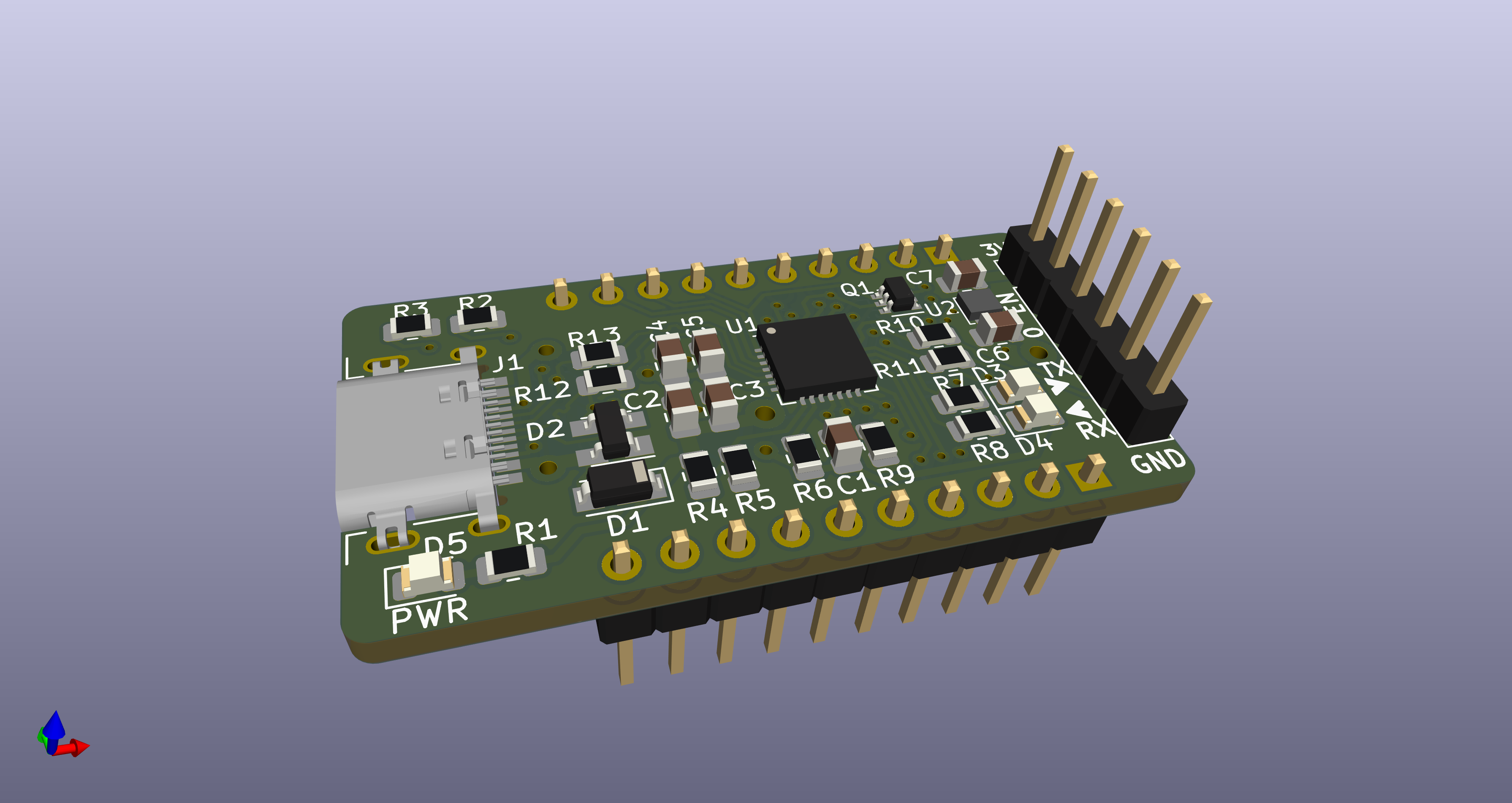 USBtoUART 3D View