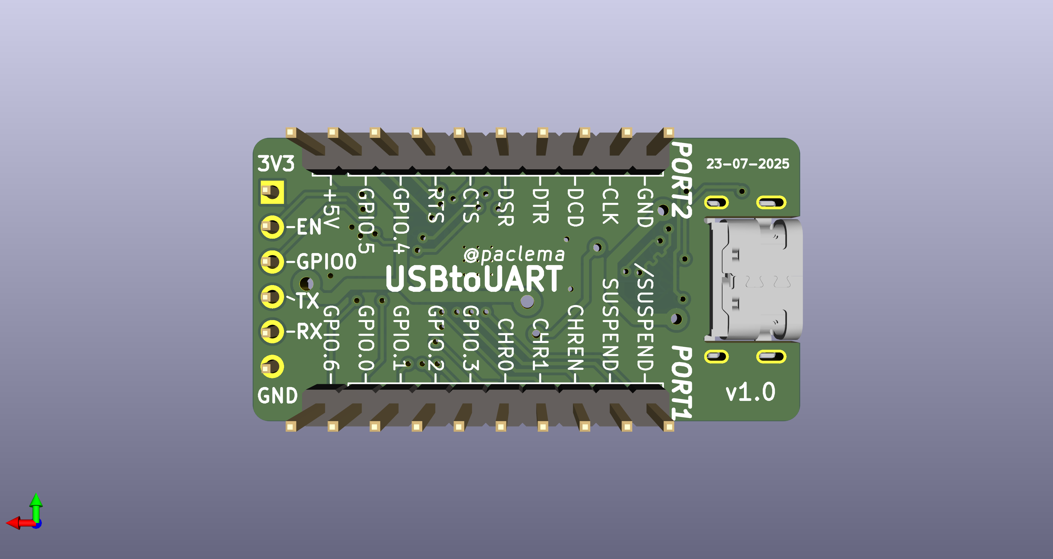 USBtoUART Bottom View